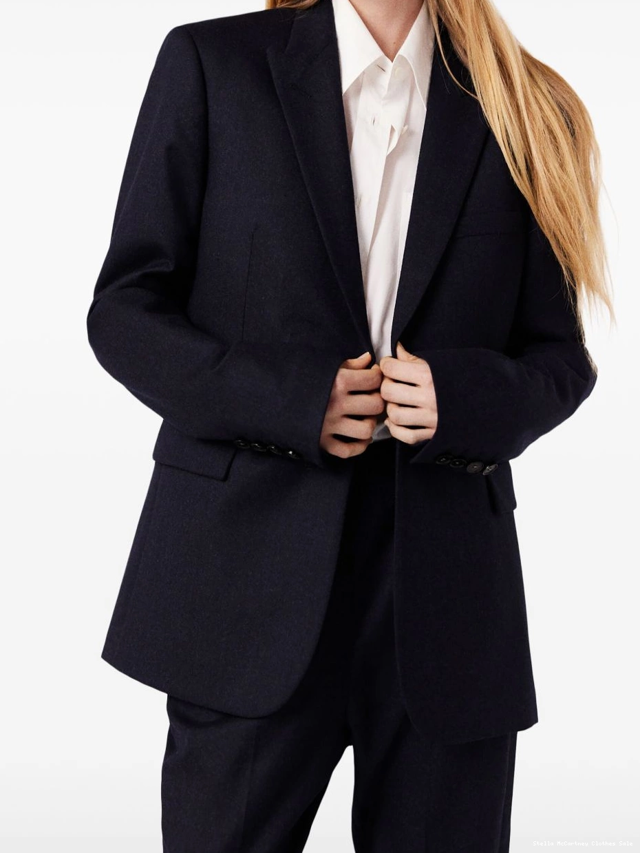 Cheap McCartney Stella Women single-breasted blazer flannel 0711
